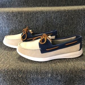 Sperry Top-Sider Men's Sojourn 2-Eye Boat Shoe OYSTER Size 13 NIB FAST SHIPPING!